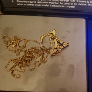 Real 18k Saudi gold nrcklace 24"